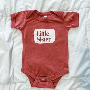 Little Sister bodysuit | Modern Piggy | 3-6 months